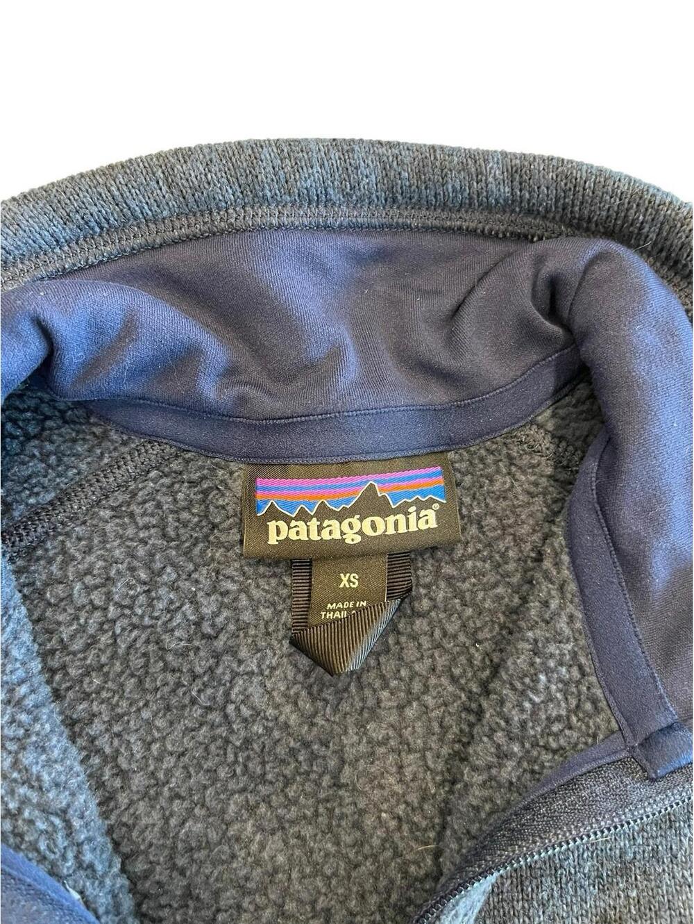 Patagonia Better Sweater 1/4 Zip Fleece Pullover Women XS Blue - Picture 6 of 8